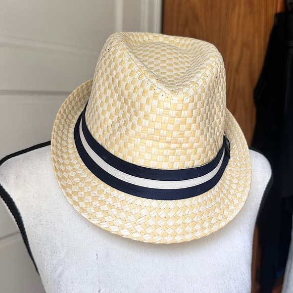 Kenny K. Stingy Brim Toyo Straw Fedora Hat Straw Paper Neutral Sz Large NWOT - Picture 9 of 16